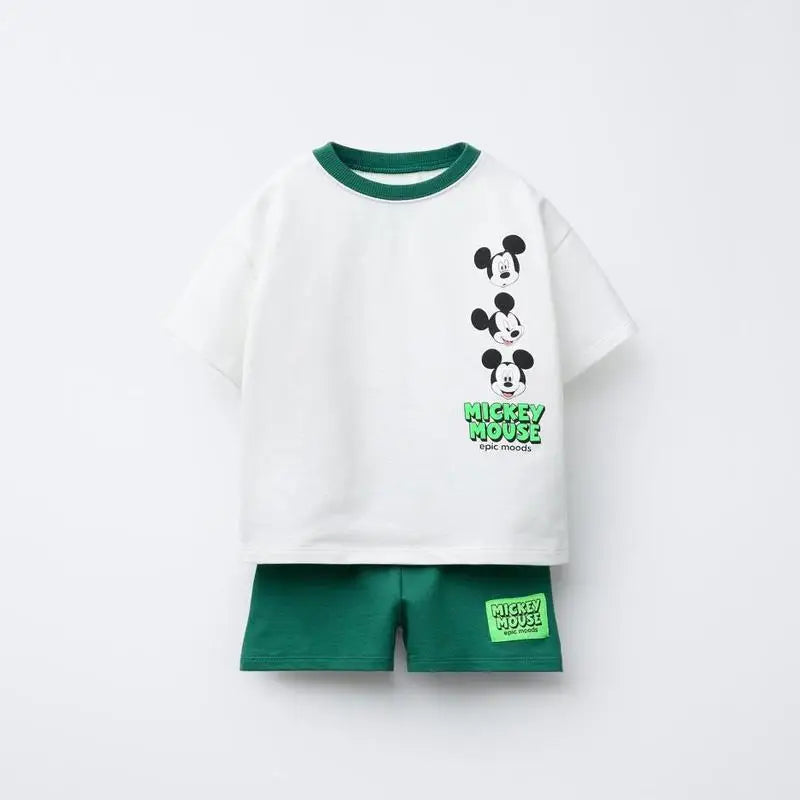 Mickey Mouse Pure Cotton T-Shirt and Shorts Set