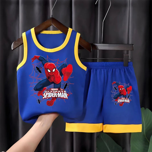 Spiderman T-Shirt Vest & Shorts Set