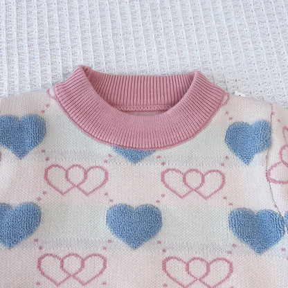 Love Top & Pleated Skirt Two-Piece Set