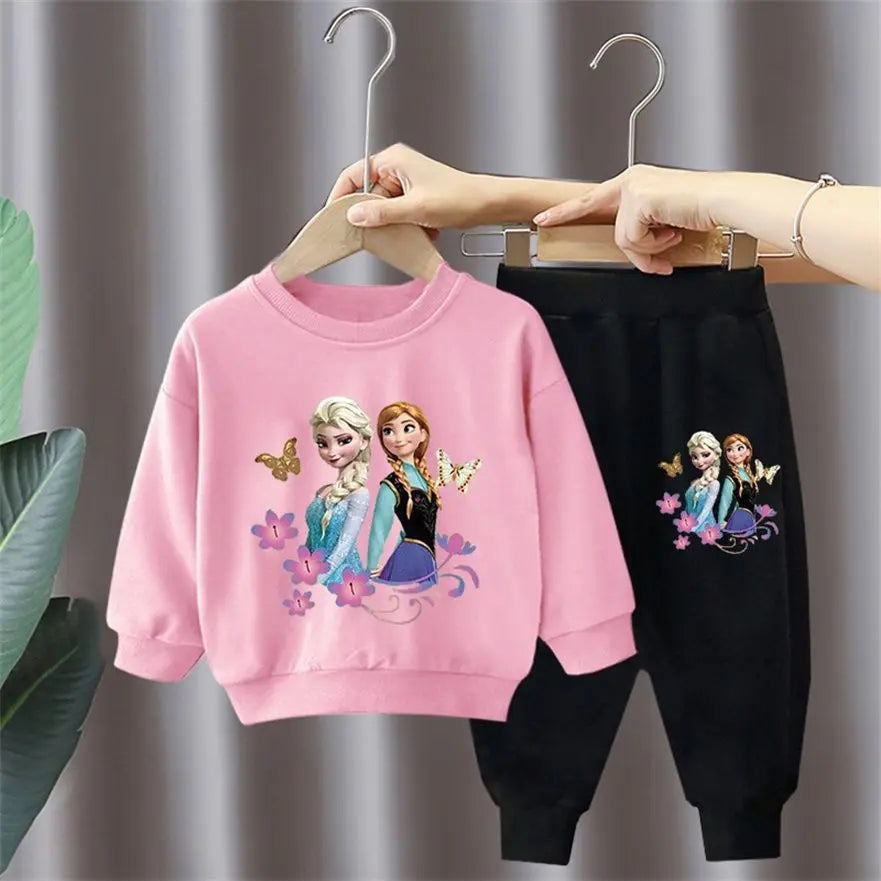 Frozen Elsa Pullover Hoodie & Matching Pants Set