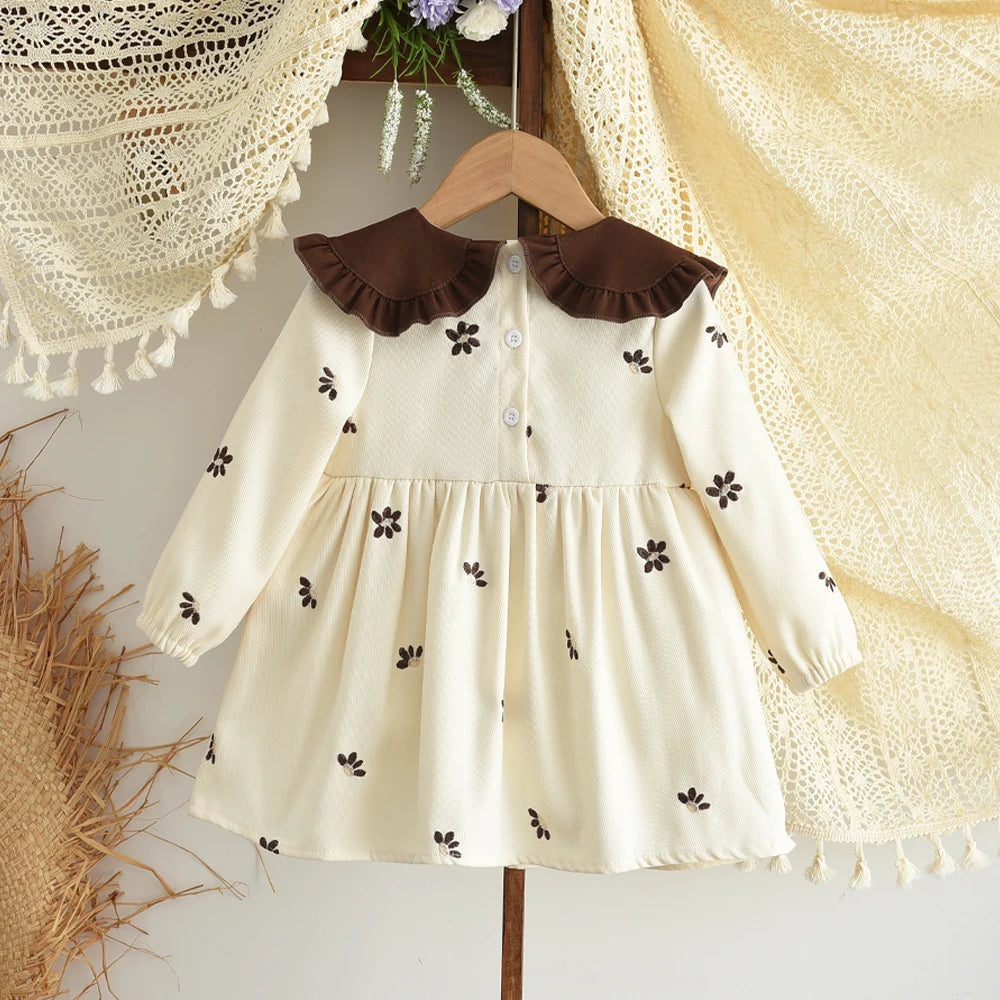 Doll Collar Floral Sweet and Cute Dress