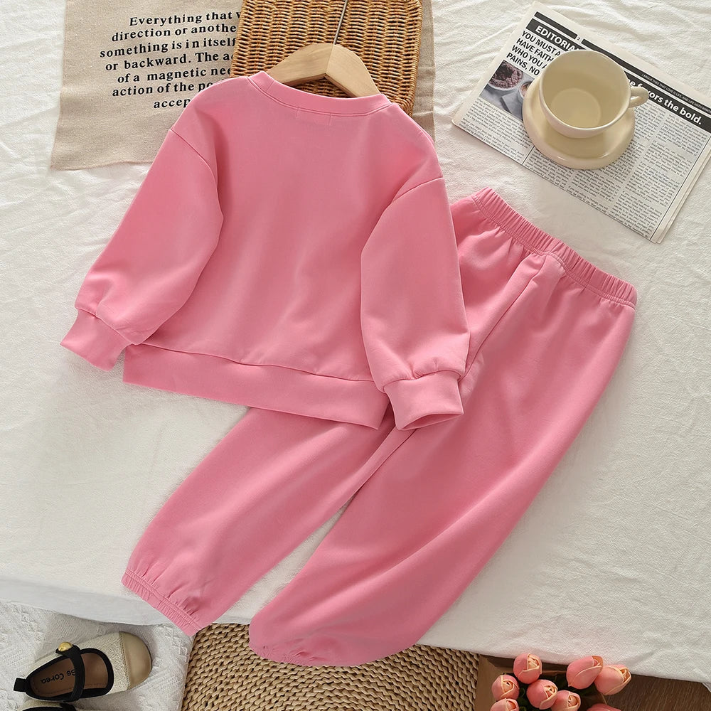 Pink Sweet Sports Two Piece Set