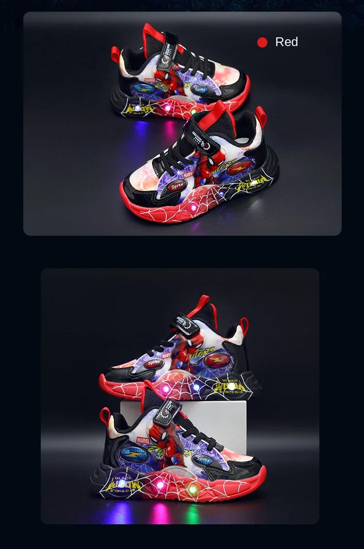 Fun LED Spider-Man Sneakers