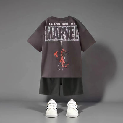 Premium 100% Cotton Spiderman T-Shirt & Shorts Set