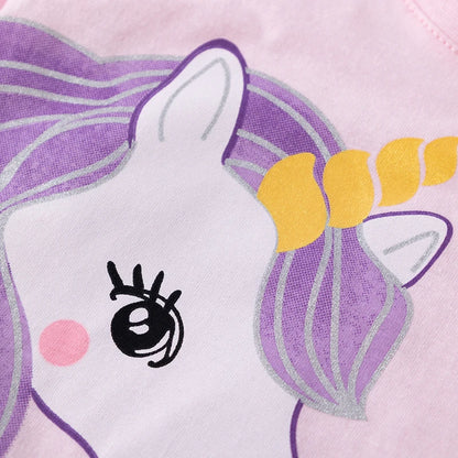 Unicorn Summer T-Shirt and Shorts Set