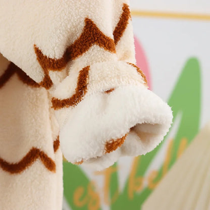 Pajama Suit with Thickened Coral Velvet Set