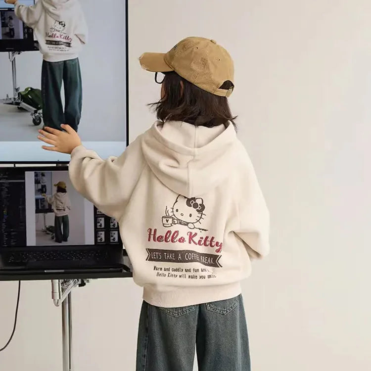 Hello Kitty Hooded Thickened Jacket