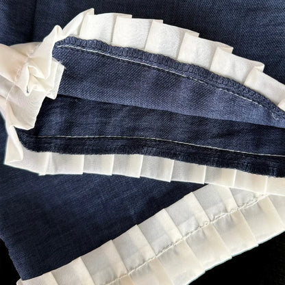 Lace Splicing Sleeveless Top & Pants 2-piece Set