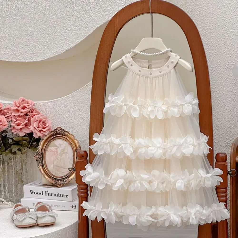 Flower Multi-layer Lace Fairy Dress