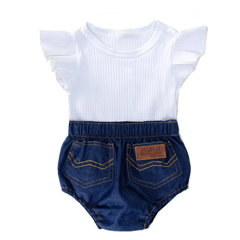 100% Cotton Summer Set with Stripes