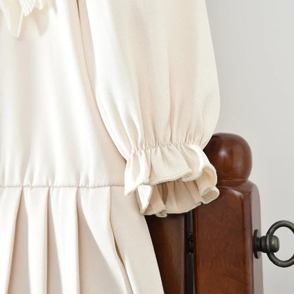 Flower Splicing Pleated Dress