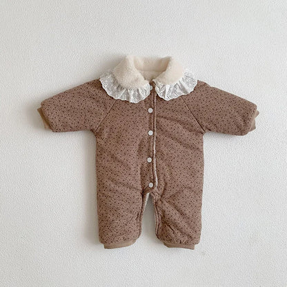 Soft Cotton With Cozy Fleece Lining Romper