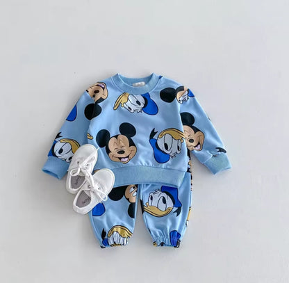 Σετ από 100% βαμβάκι Mickey &amp; Donald