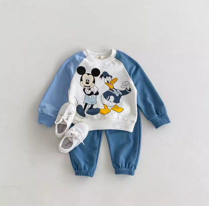 Mickey and Donald Duck Sweatshirt & Pants Set