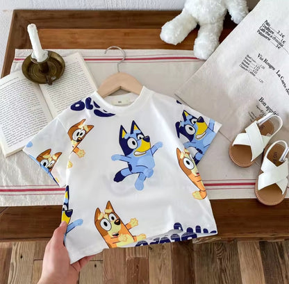Soft Cotton Bluey T-Shirt & Shorts Set