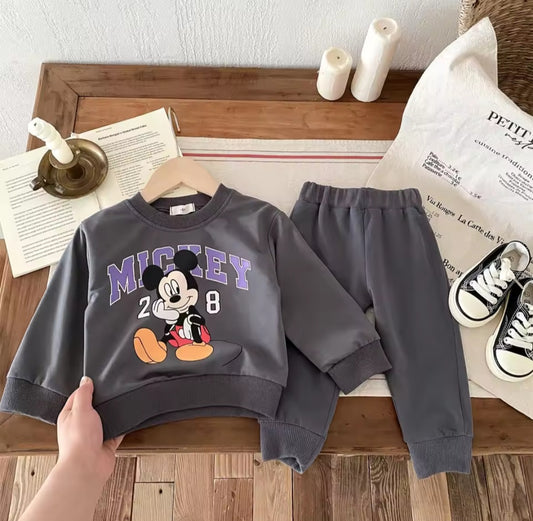 Mickey Mouse Hooded Sweatshirt & Matching Pants Set