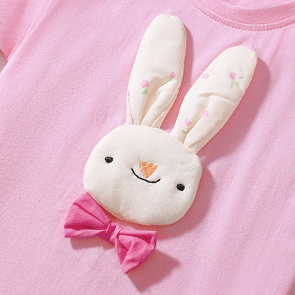 Rabbit 100% Cotton T-Shirt & Shorts Set