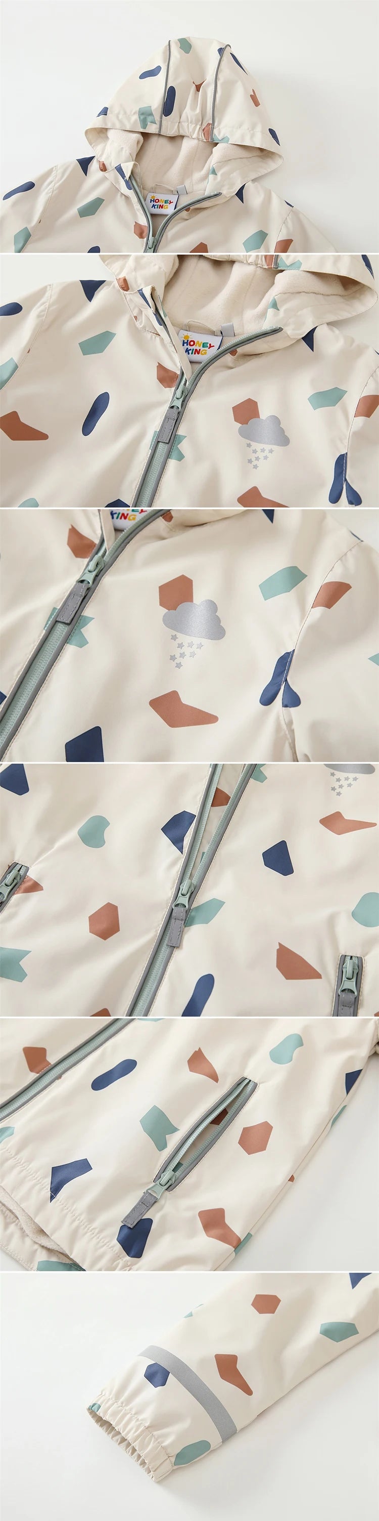 Waterproof Raincoat With Fleece