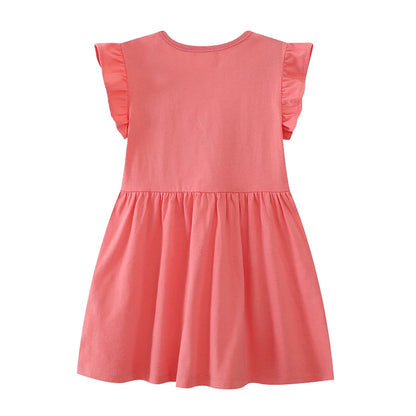Flowers 100% Cotton Summer Dress