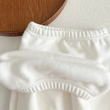 Winter Hooded Jumpsuit & Pants Two-piece Set