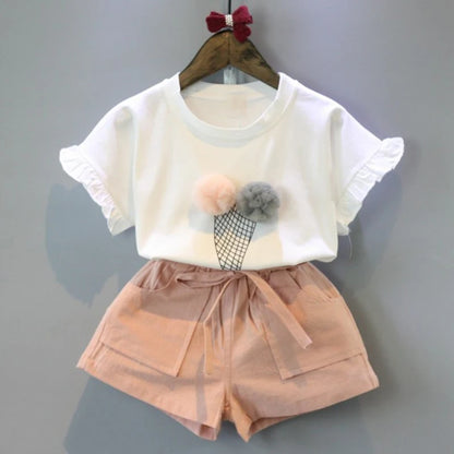 Cotton Outfit T-Shirt & Shorts Set