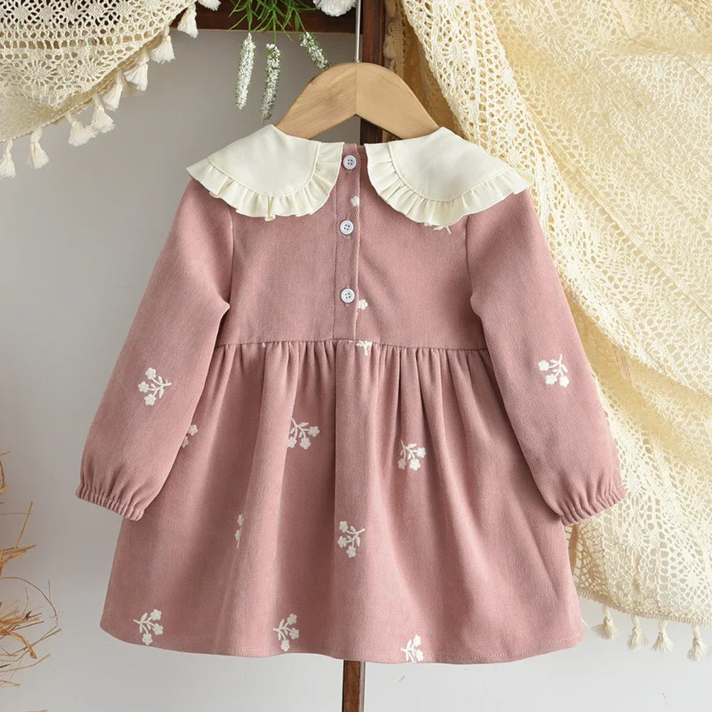 Doll Collar Floral Sweet and Cute Dress