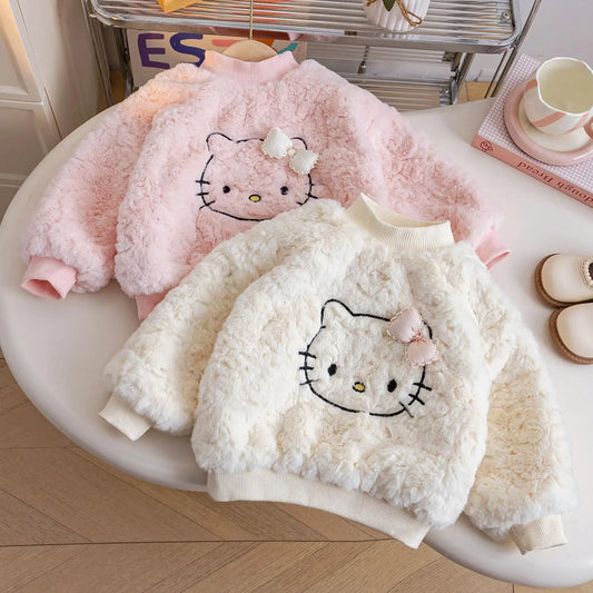 Girls Plush Sweatshirt