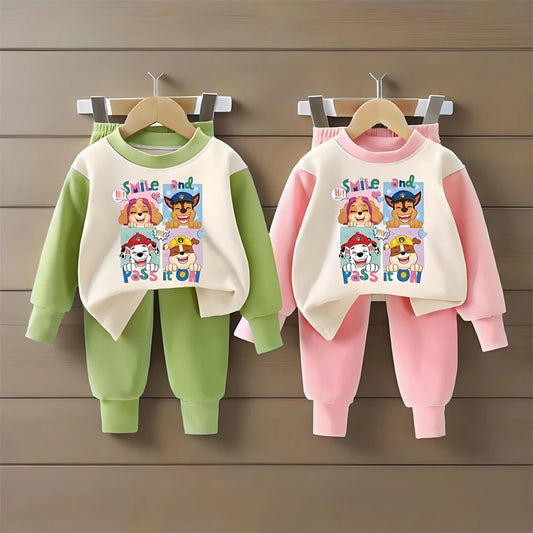 Sweatshirt & Pants Set - 100% Cotton