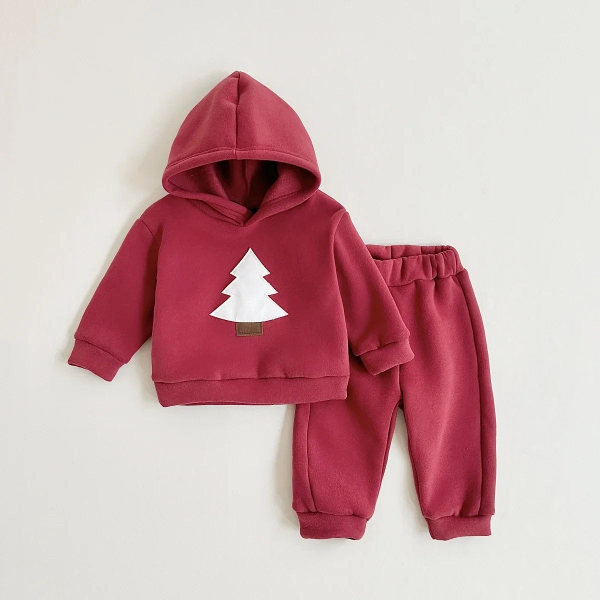 Christmas Warm Hooded Tracksuit Top & Pants Set