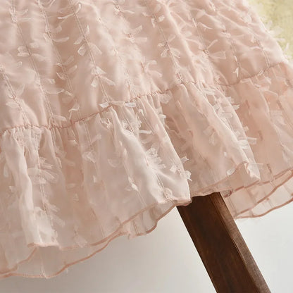 Pink Lace Princess Dress