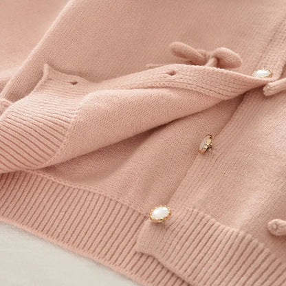 Knitted Sweater Cardigan & Skirt 2 Pcs Set