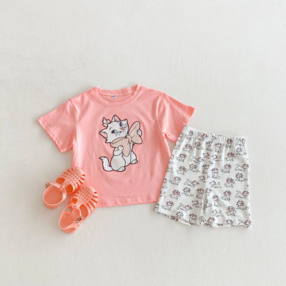 Disney 100% Cotton T-Shirt and Shorts Set