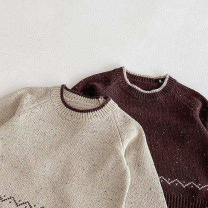 Knitted Long Sleeve Pullover Top & Pants Set