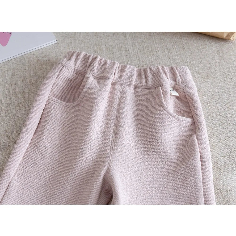 Sweet Bow Lace Top & Pants Two-piece Set