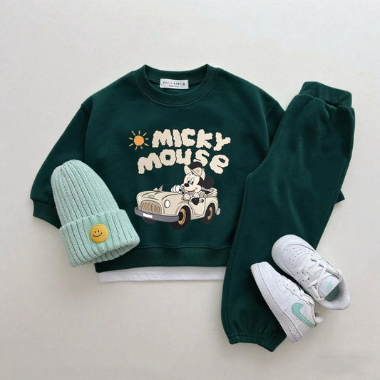 Disney Sweatshirt & Pants Set - 100% Cotton
