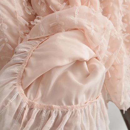 Pink Lace Princess Dress