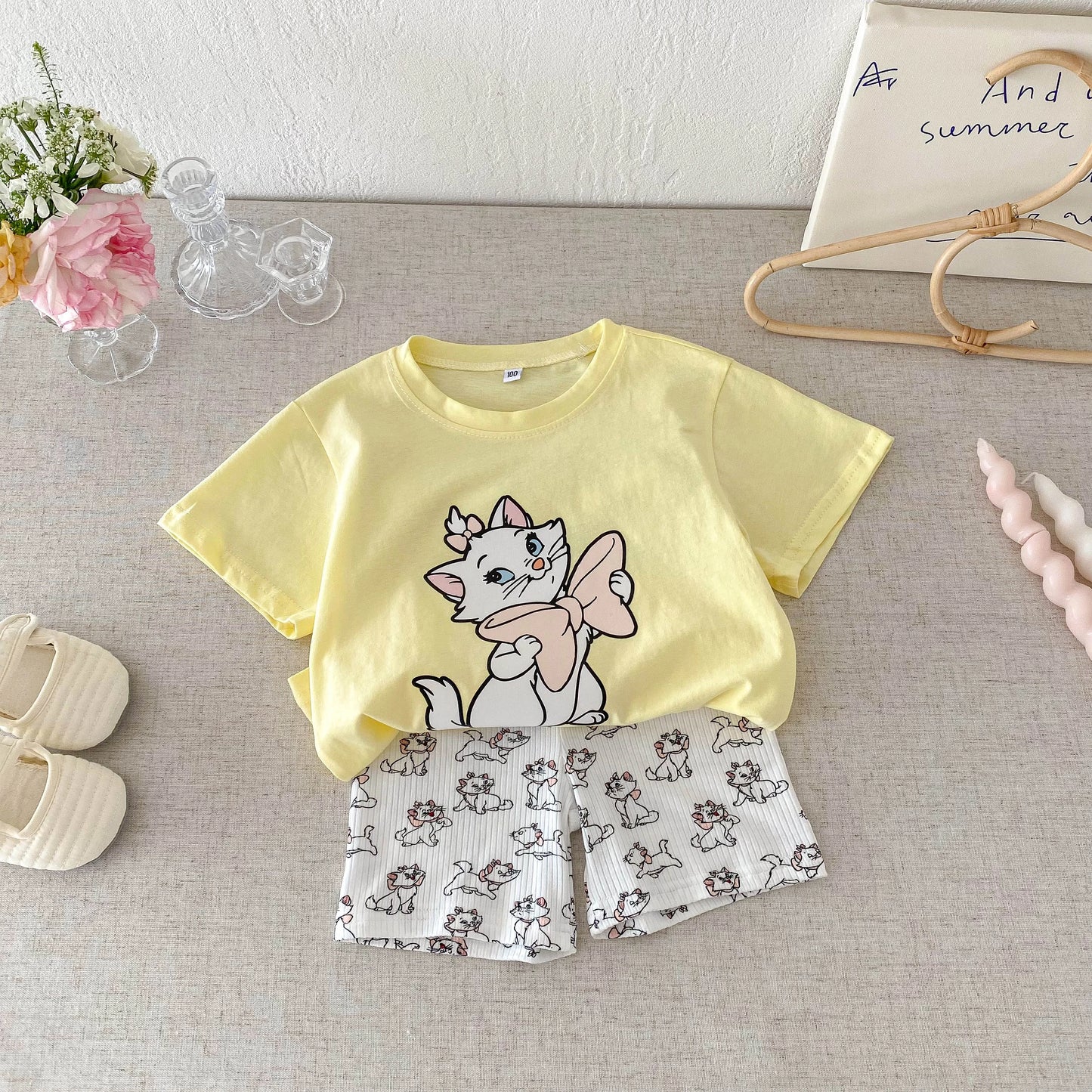 Disney 100% Cotton T-Shirt and Shorts Set