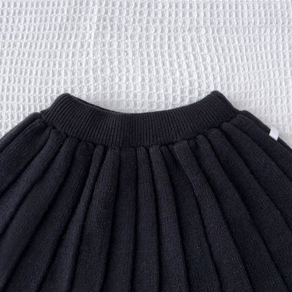 Love Sweater Top & Pleated Skirt 2-Piece Set