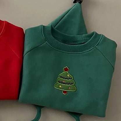 Soft Cotton Fleece Christmas Bodysuit With Hat