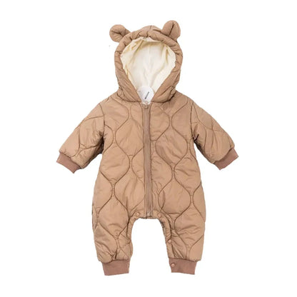 Premium Cotton Fleece-Lined Baby Romper