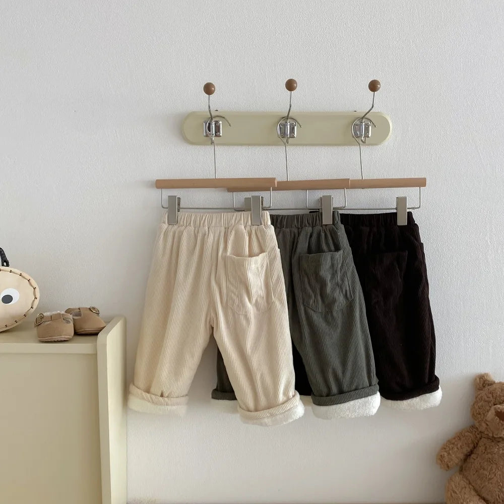 Fleece Warm Retro Versatile Pants