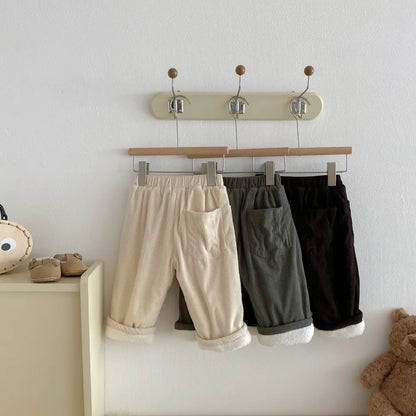 Fleece Warm Retro Versatile Pants