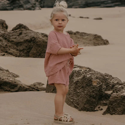 Summer 100% muslin cotton Shirt & Shorts Set – Light and Breezy!