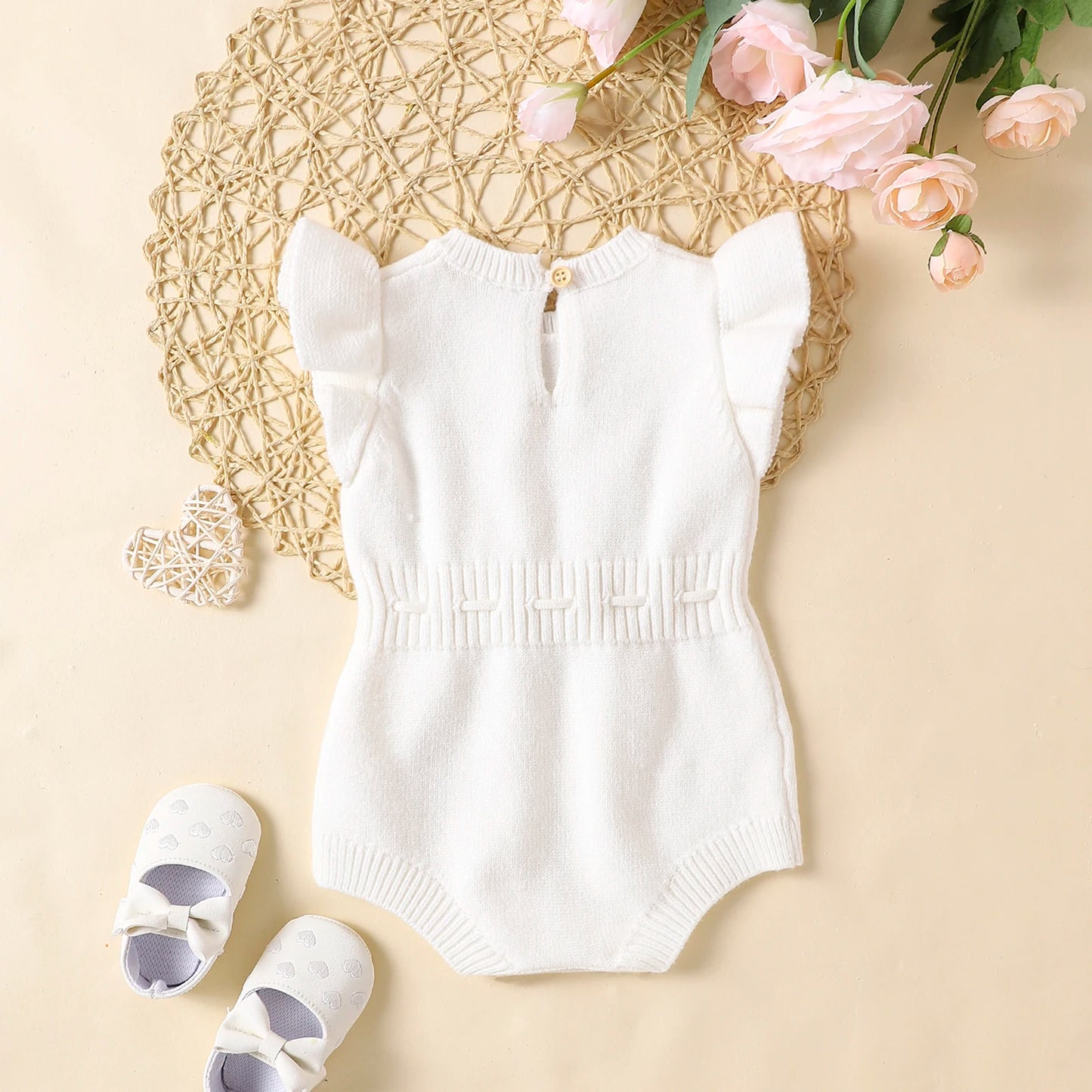 Bodysuit with Ruffle Sleeves