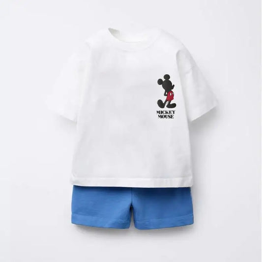 Mickey Mouse Pure Cotton T-Shirt and Shorts Set