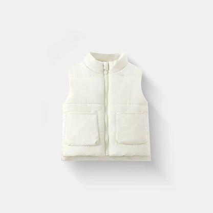 Thicken Lining Waistcoat Warm Vest Sleeveless Fleece Padded Jacket