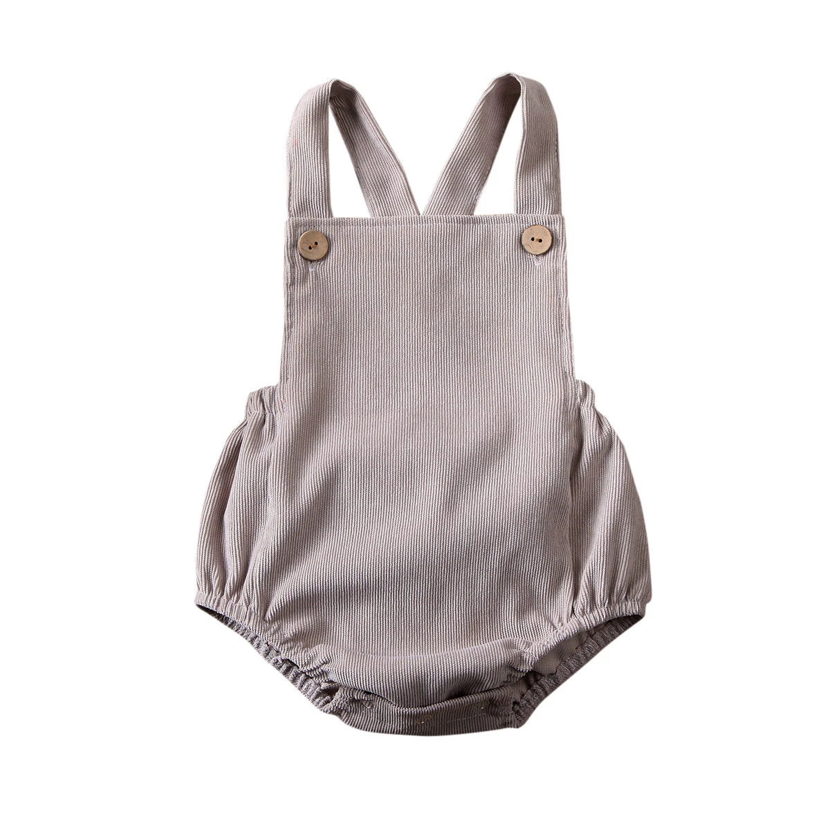 Adorable Baby Romper – Soft Corduroy Sleeveless Jumpsuit