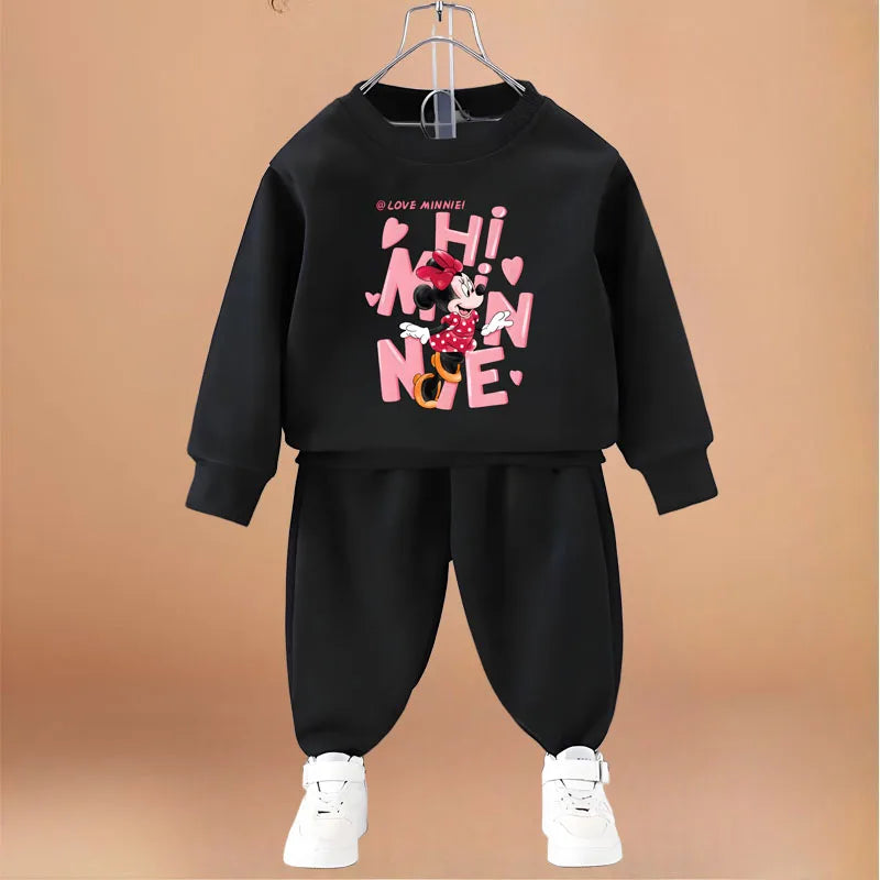 Mickey & Minnie Mouse Sweatshirt & Sweatpant Set