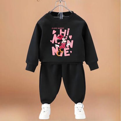 Mickey & Minnie Mouse Sweatshirt & Sweatpant Set