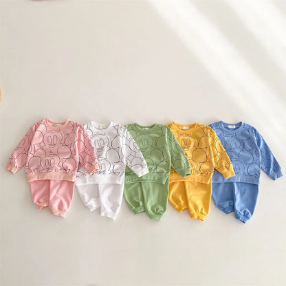 Soft Cotton Mickey Hoodie & Sweatpants Set